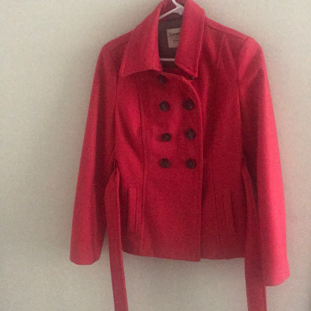 Women’s Red Peacoat